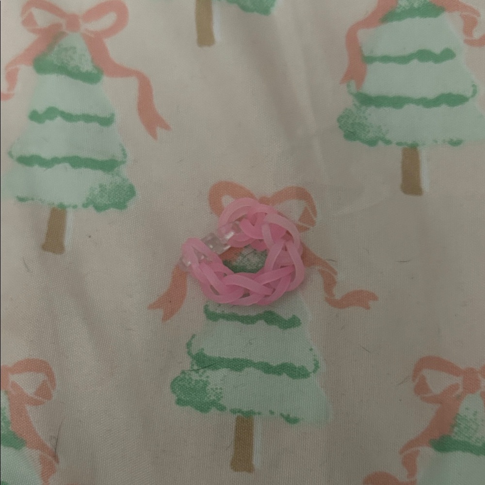 Ring Pink Hair Elastic for Kids